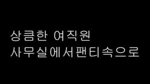 Read more about the article 상큼한 여직원 사무실에서 팬티속으로 – 에로배우 지원 (유빈)